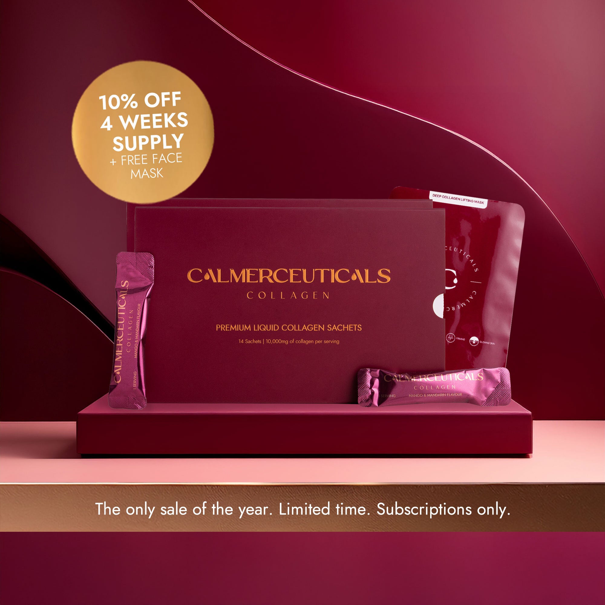 VERISOL® Enhanced Marine Collagen - 10% off + Free Face mask - Calmerceuticals