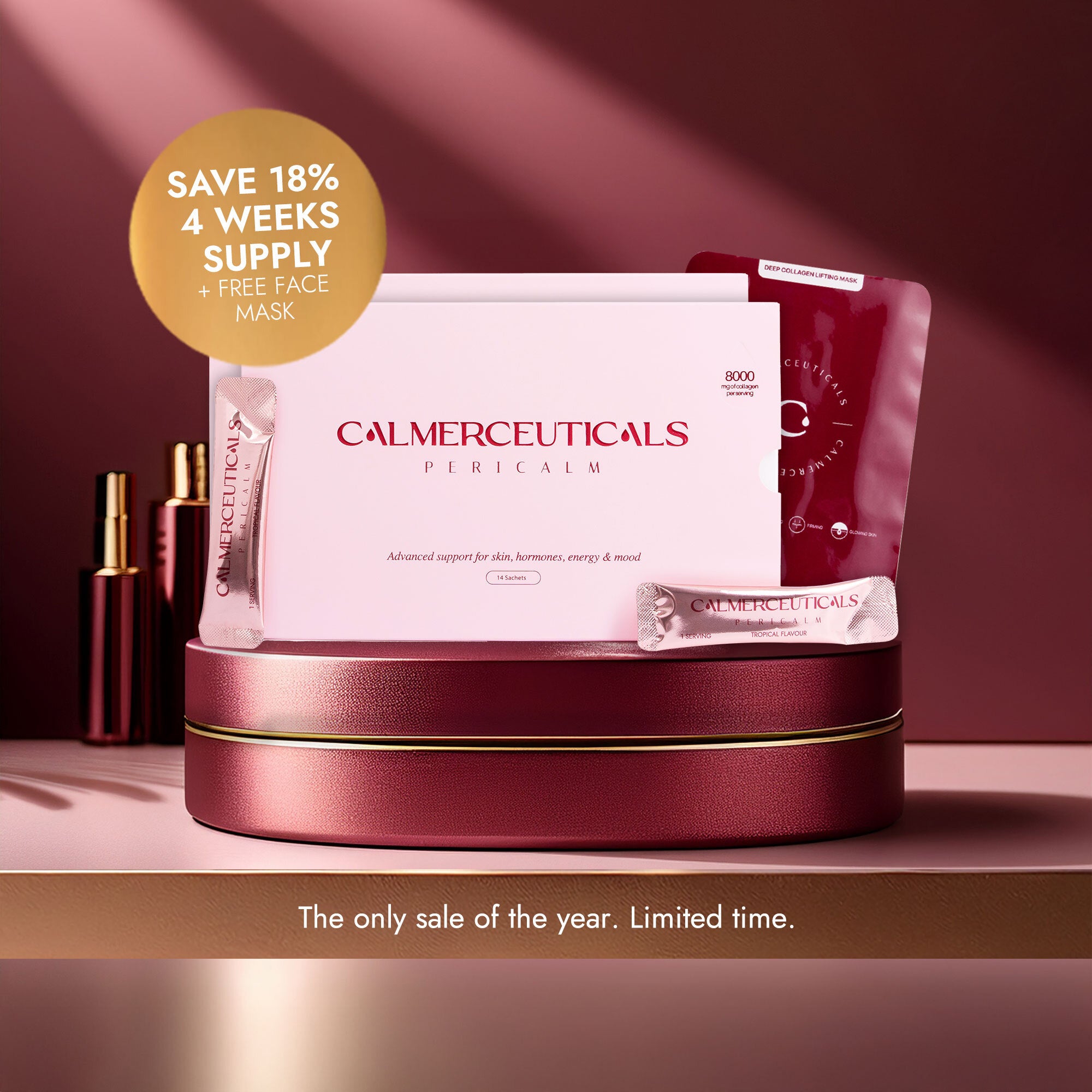 PeriCalm: Perimenopause Supplement - 4 Week Supply - Calmerceuticals