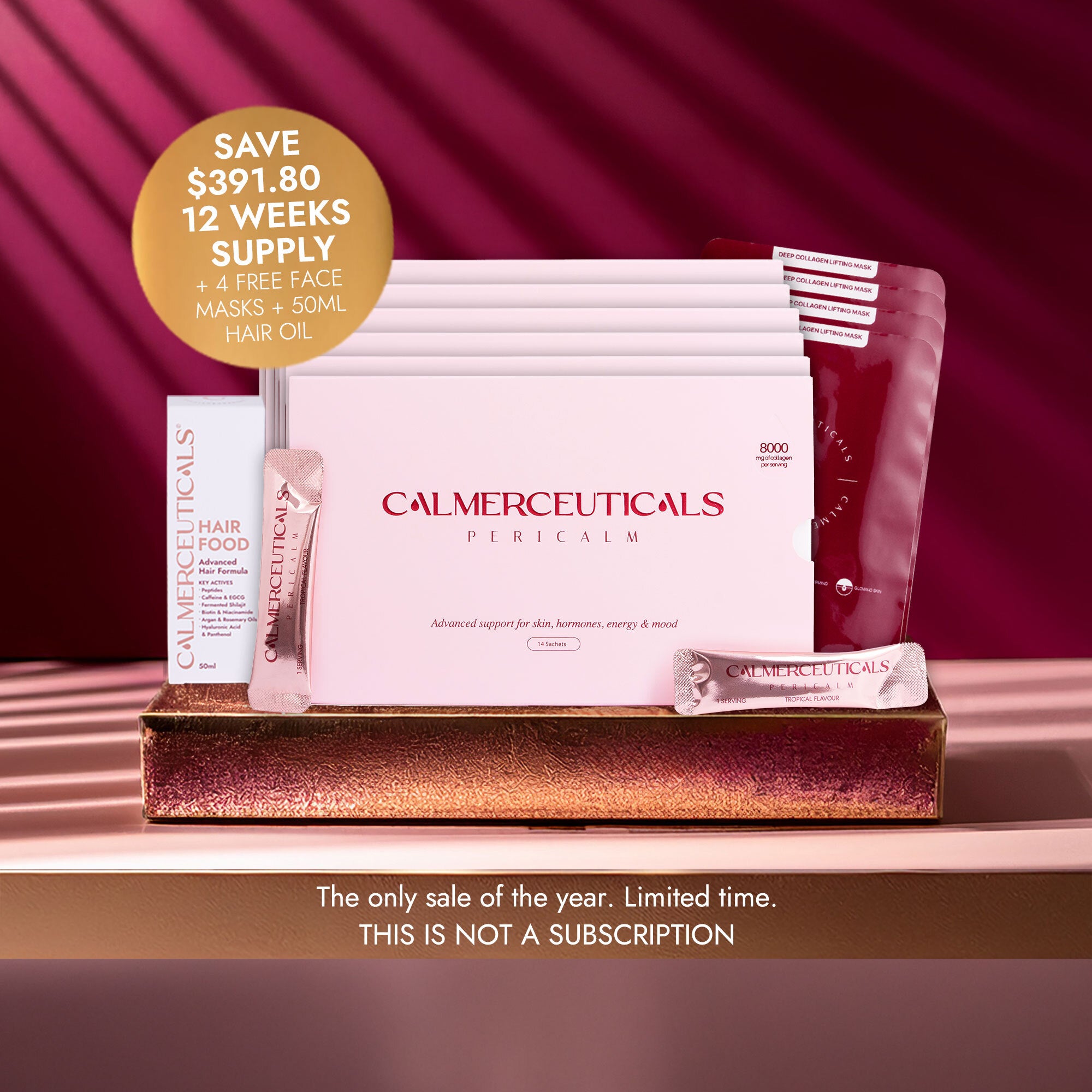 PeriCalm: Perimenopause Supplement - 12 Week Supply - Calmerceuticals